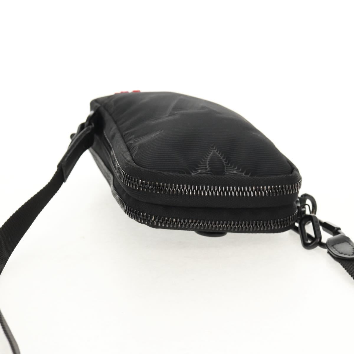 LOUIS VUITTON 3D Monogram Double Phone Pouch Black M80141 LV Auth 140387M