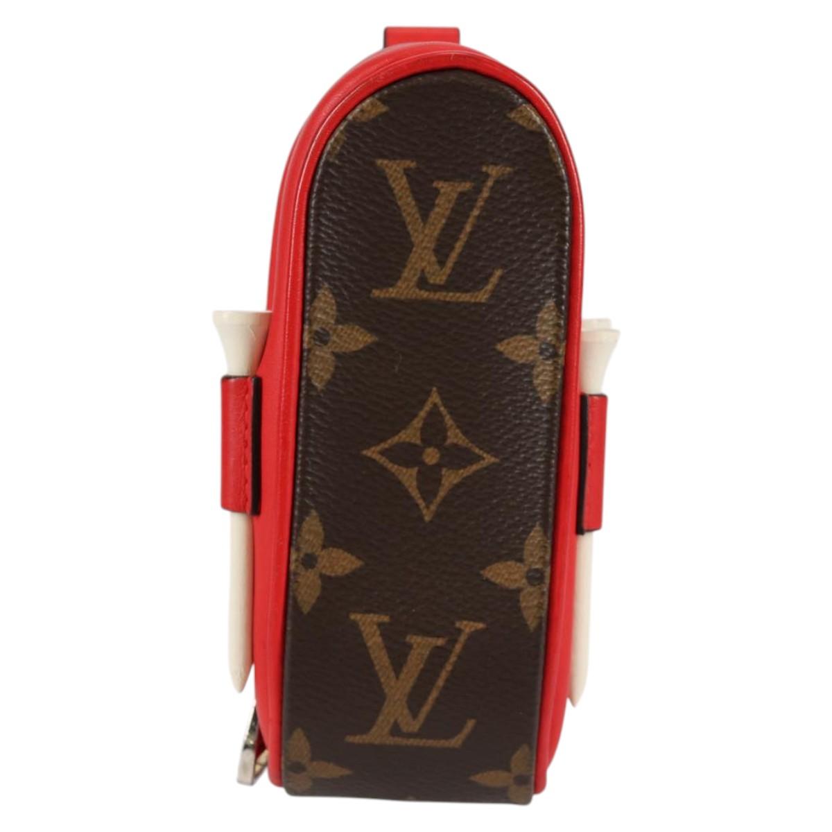 LOUIS VUITTON Monogram Booklet Set Golf Andrews Golf Ball GI0297 LV Auth 140390