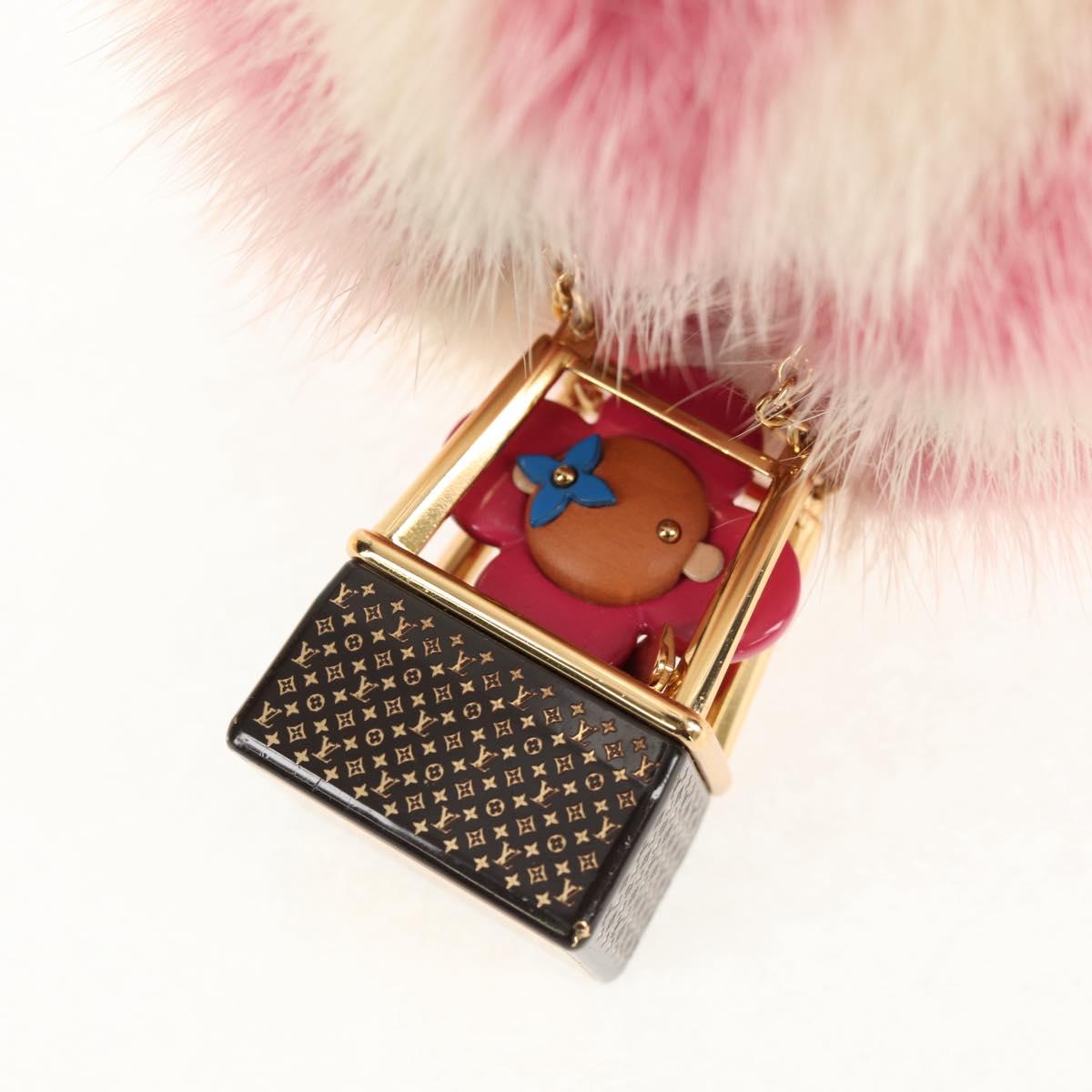 LOUIS VUITTON Vivienne Porte Cles Vivienne Bag Charm Fur M68655 LV Auth 140394M
