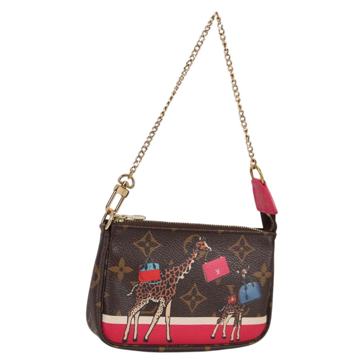 LOUIS VUITTON Monogram 2017 Only Mini Pochette Accessoires M62087 Auth 140396V