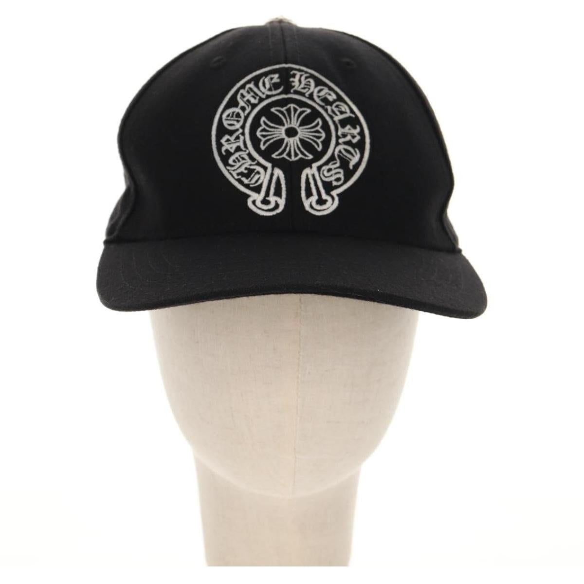 Chrome Hearts Cross Ball Horseshoe Trucker Cap Wool Black Auth 140397M