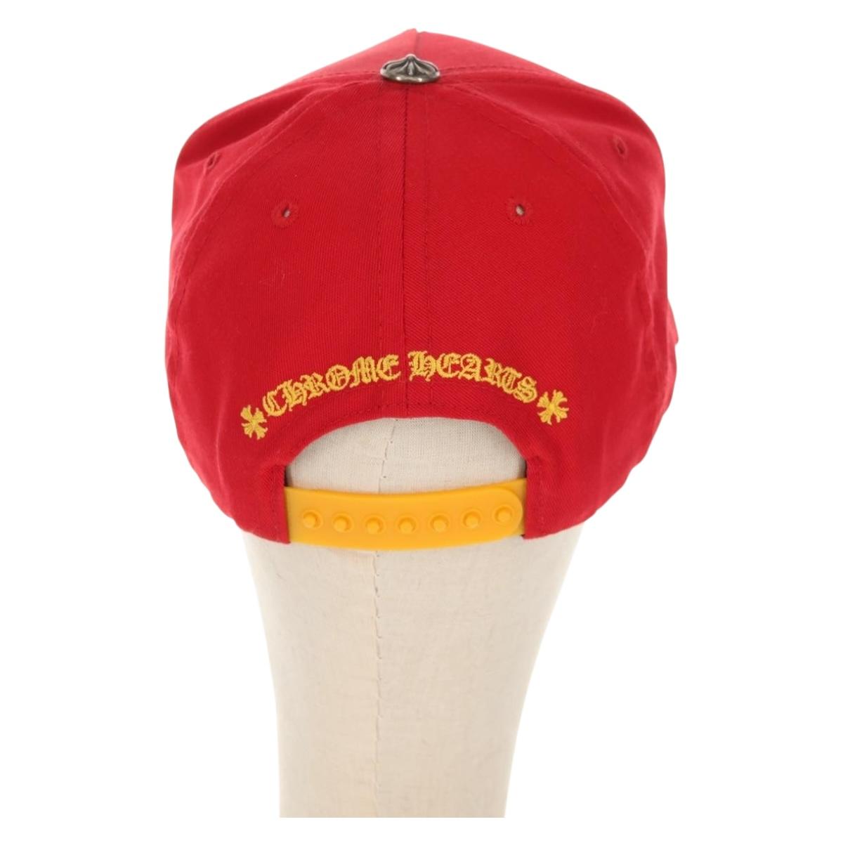 Chrome Hearts Cross Ball CH Embroidery Baseball Cap Cap Cotton Red Auth 140398M