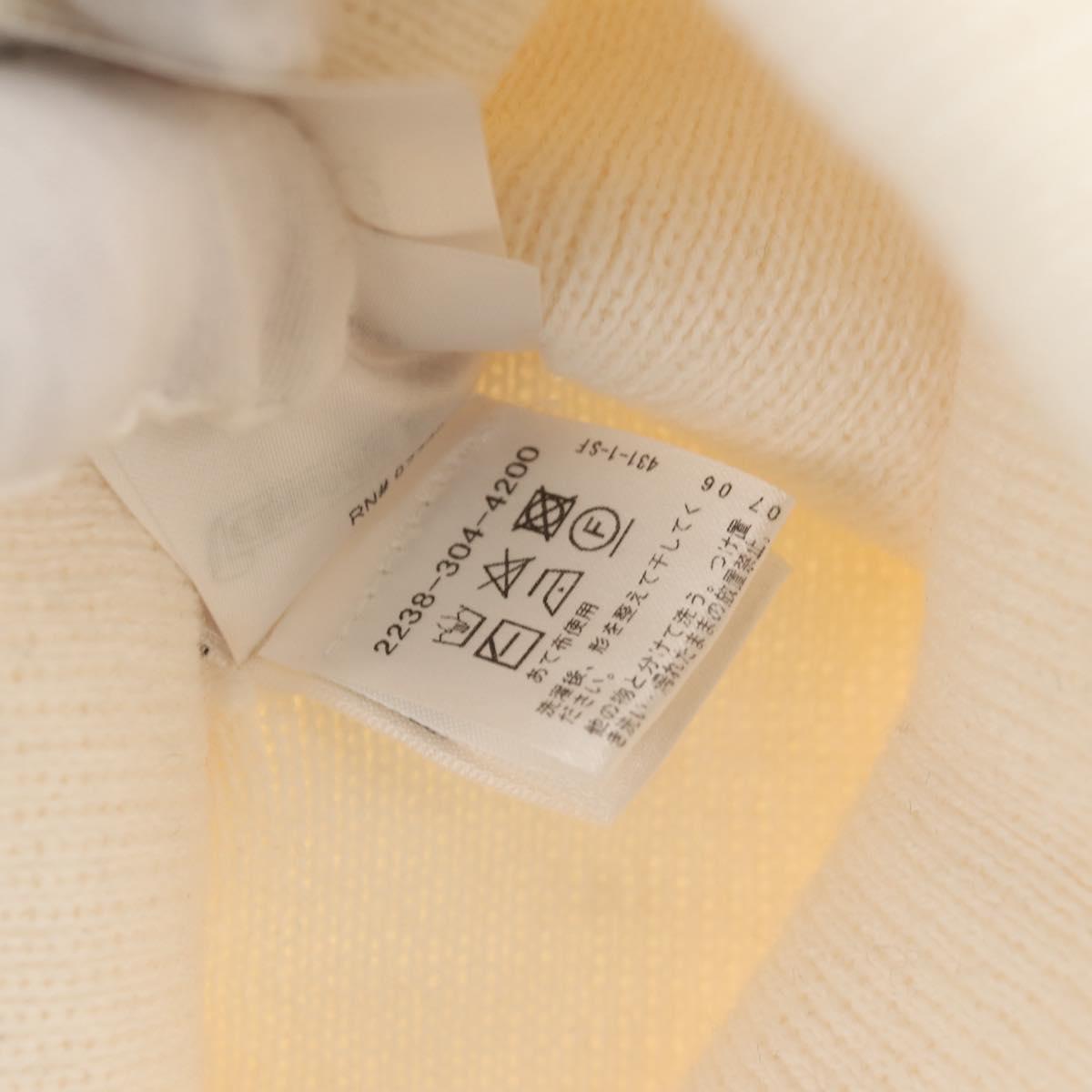 Chrome Hearts CH Plus Stitch Acrylic Beanie Cap Acrylic White Auth 140399M