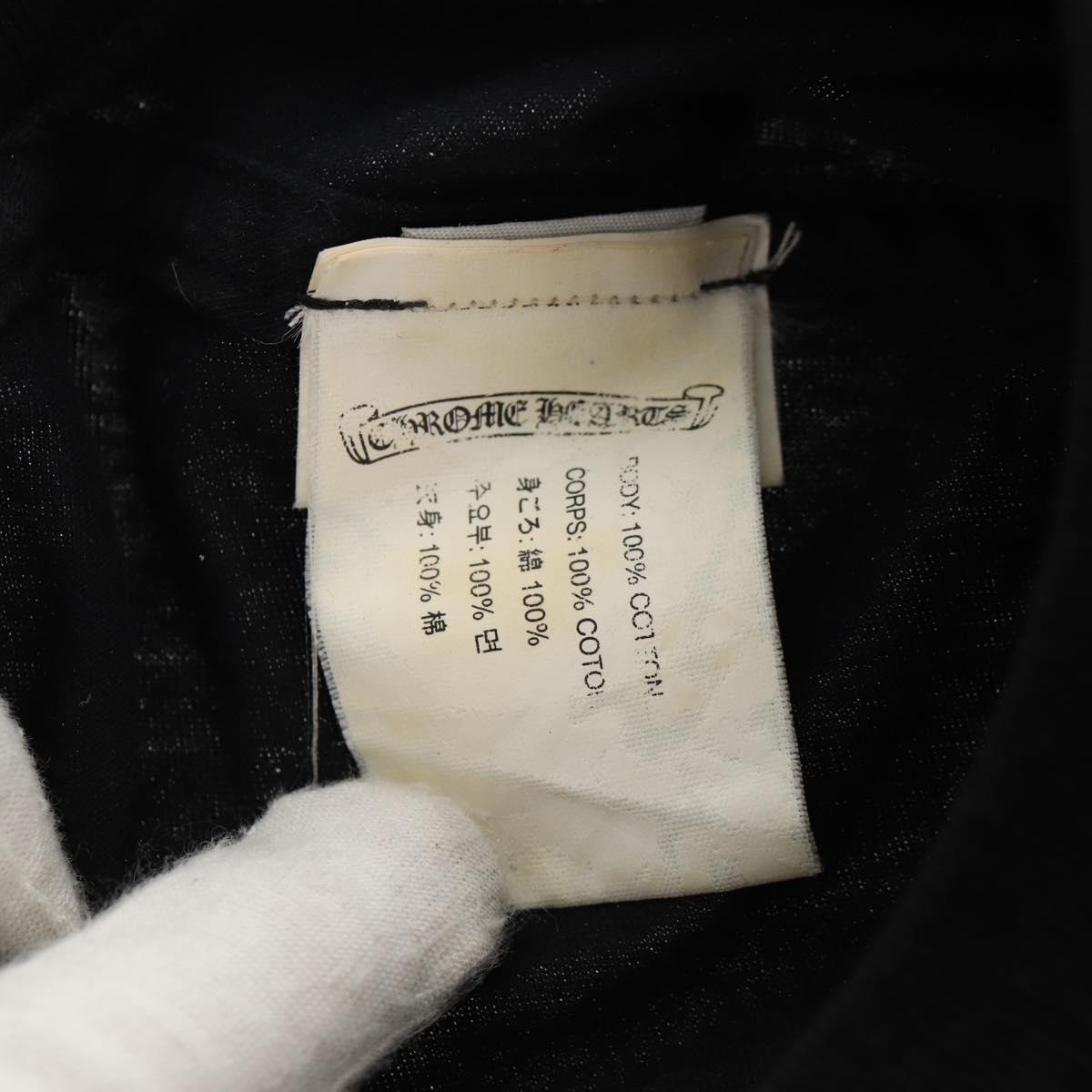 Chrome Hearts FOTI Horseshoe Short sleeved T-shirt Cotton Black Auth 140400M