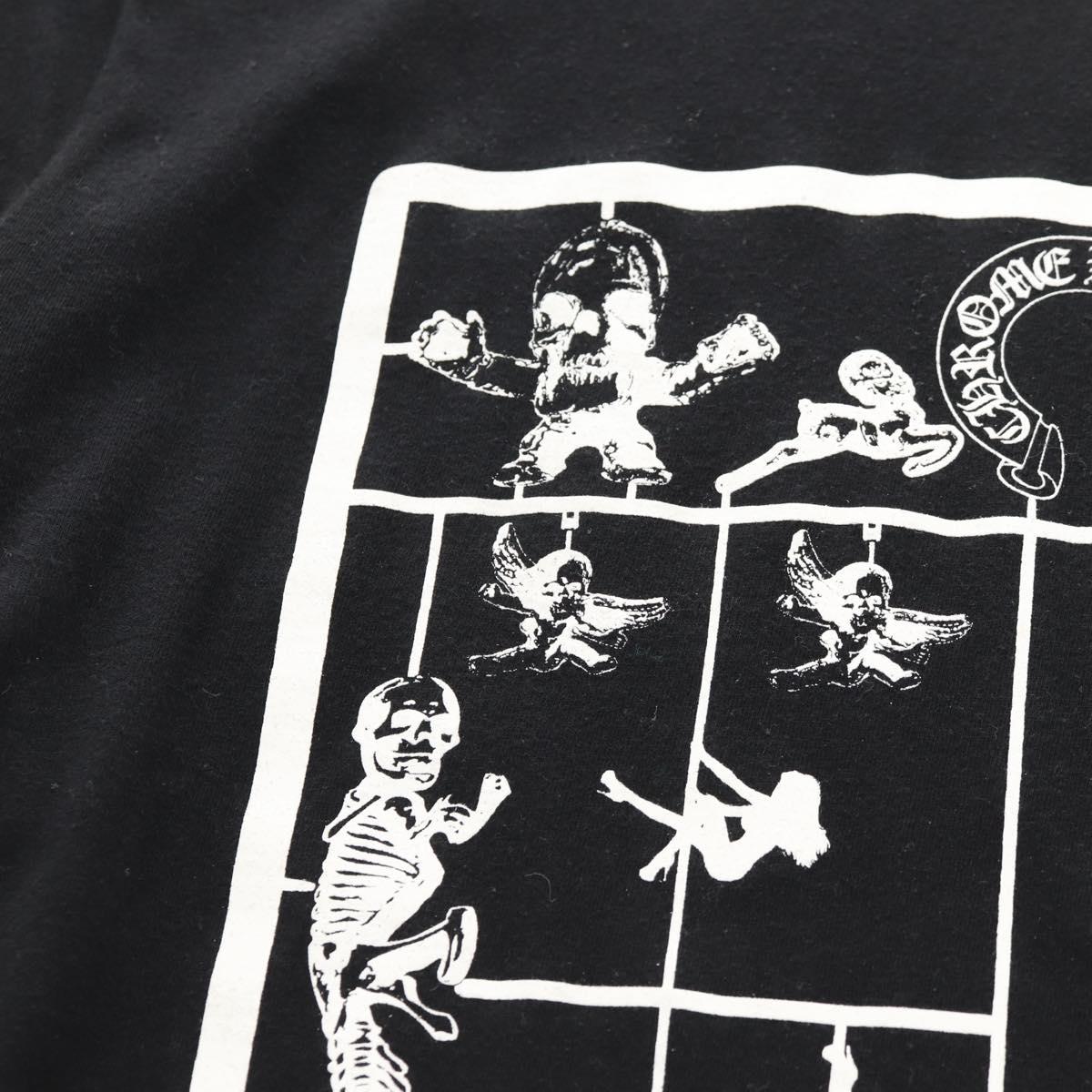 Chrome Hearts FOTI Horseshoe Short sleeved T-shirt Cotton Black Auth 140400M