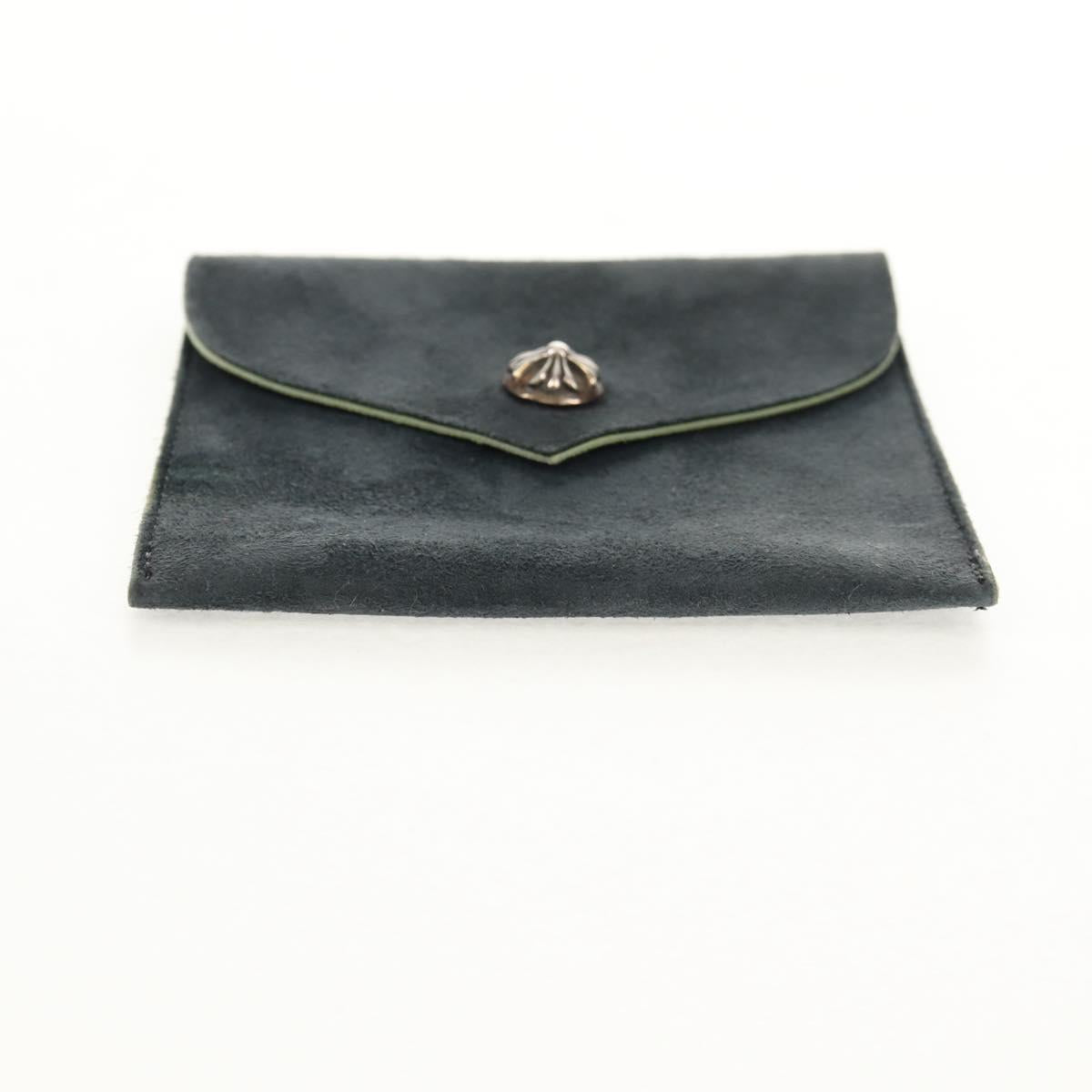 Chrome Hearts Pouch Suede Gray Auth 140404M