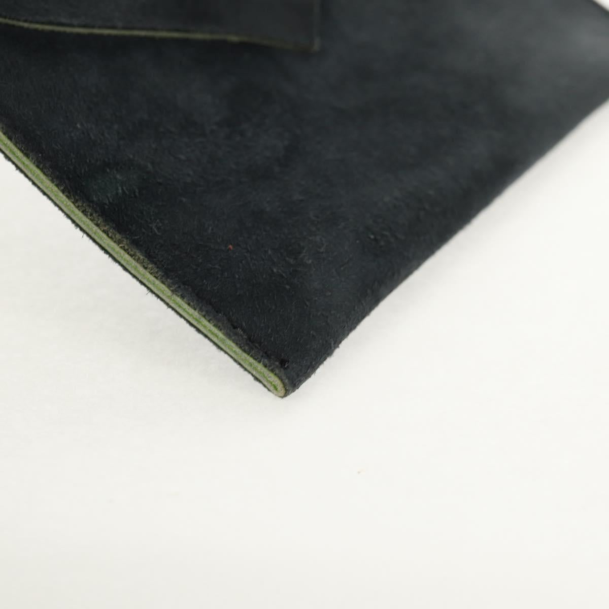 Chrome Hearts Pouch Suede Gray Auth 140404M