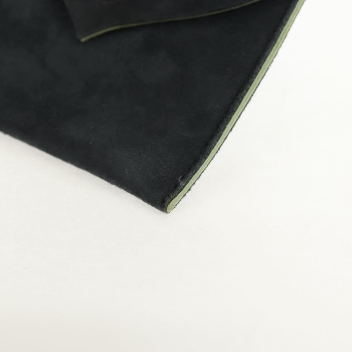 Chrome Hearts Pouch Suede Gray Auth 140404M