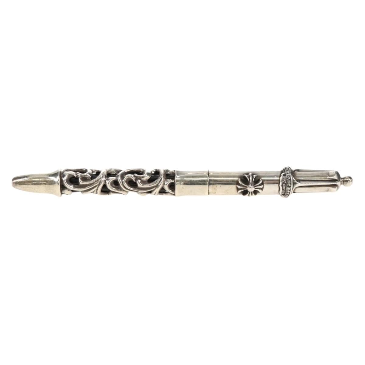 Chrome Hearts 4COLOR PEN FILIGREE CH PLUS Ballpoint Ag925 Silver Auth 140406M
