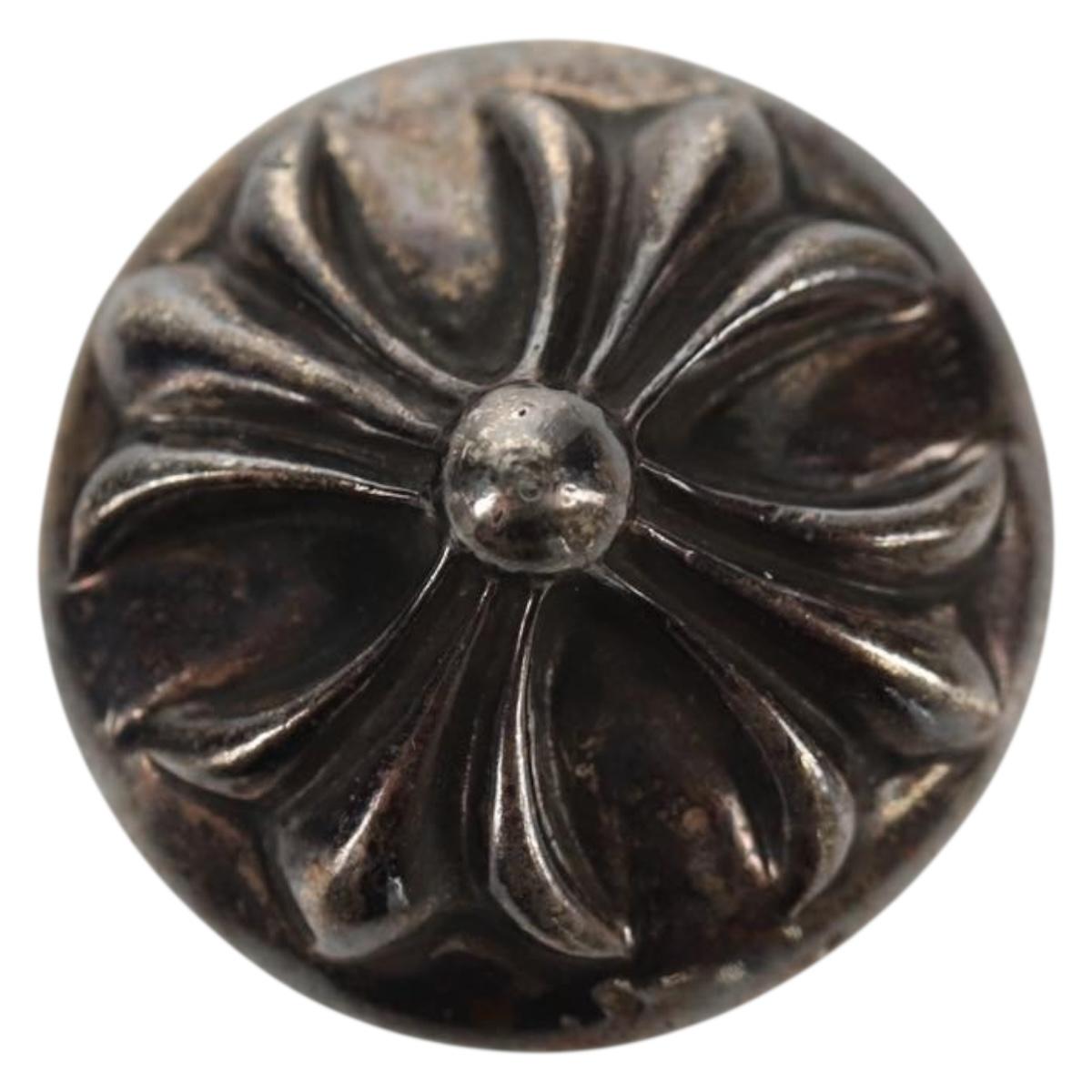 Chrome Hearts Cross Ball Button Hair Tie Concho Ag925 Silver Auth 140411M