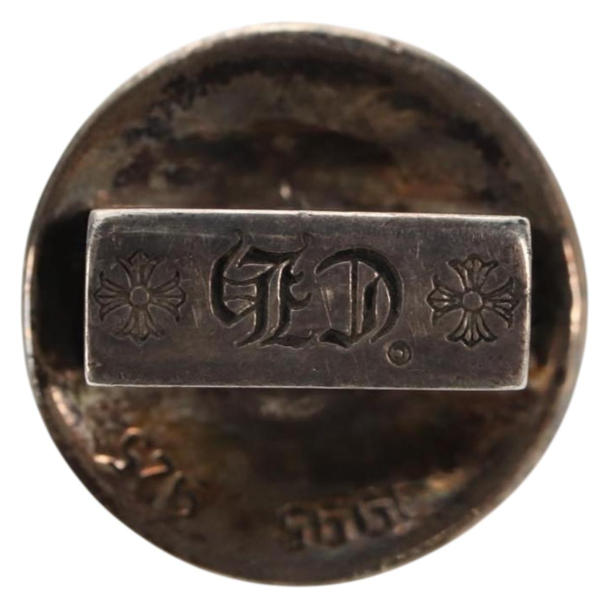 Chrome Hearts Cross Ball Button Hair Tie Concho Ag925 Silver Auth 140411M