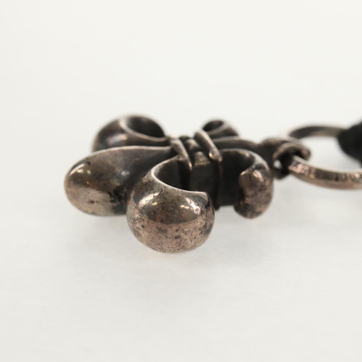 Chrome Hearts BS Flare Pendant/W Leather Braid Ag925 Silver Auth 140412M