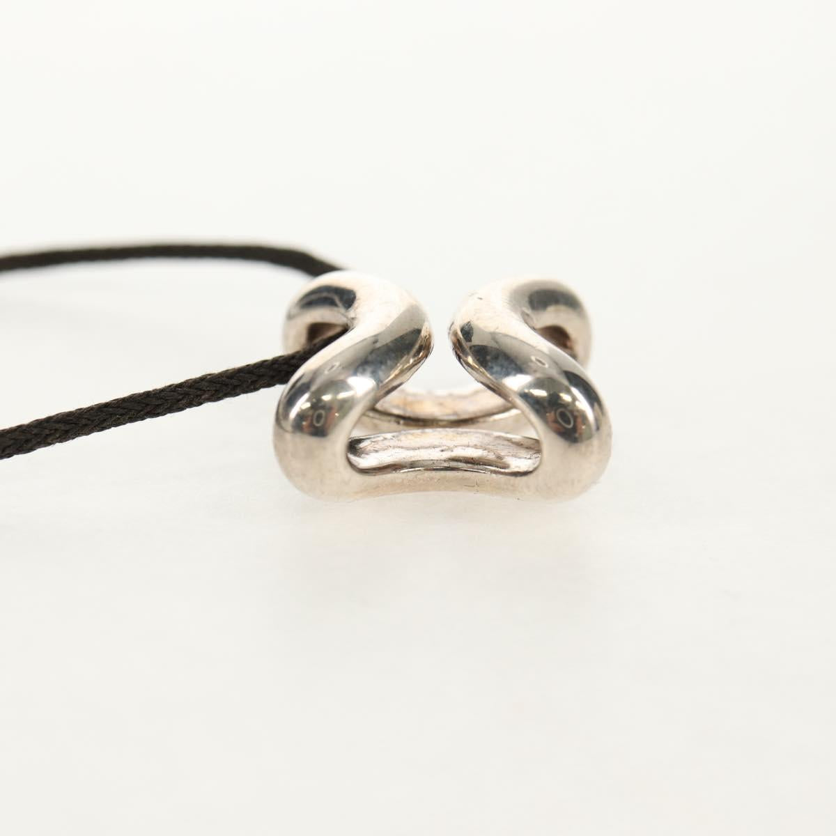 HERMES Lima Necklace Ag925 Silver Auth 140415SM