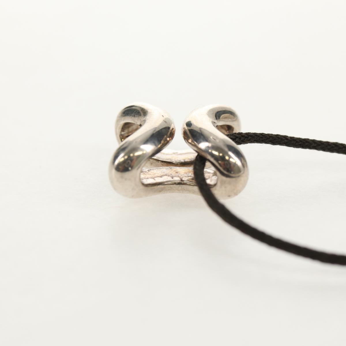 HERMES Lima Necklace Ag925 Silver Auth 140415M