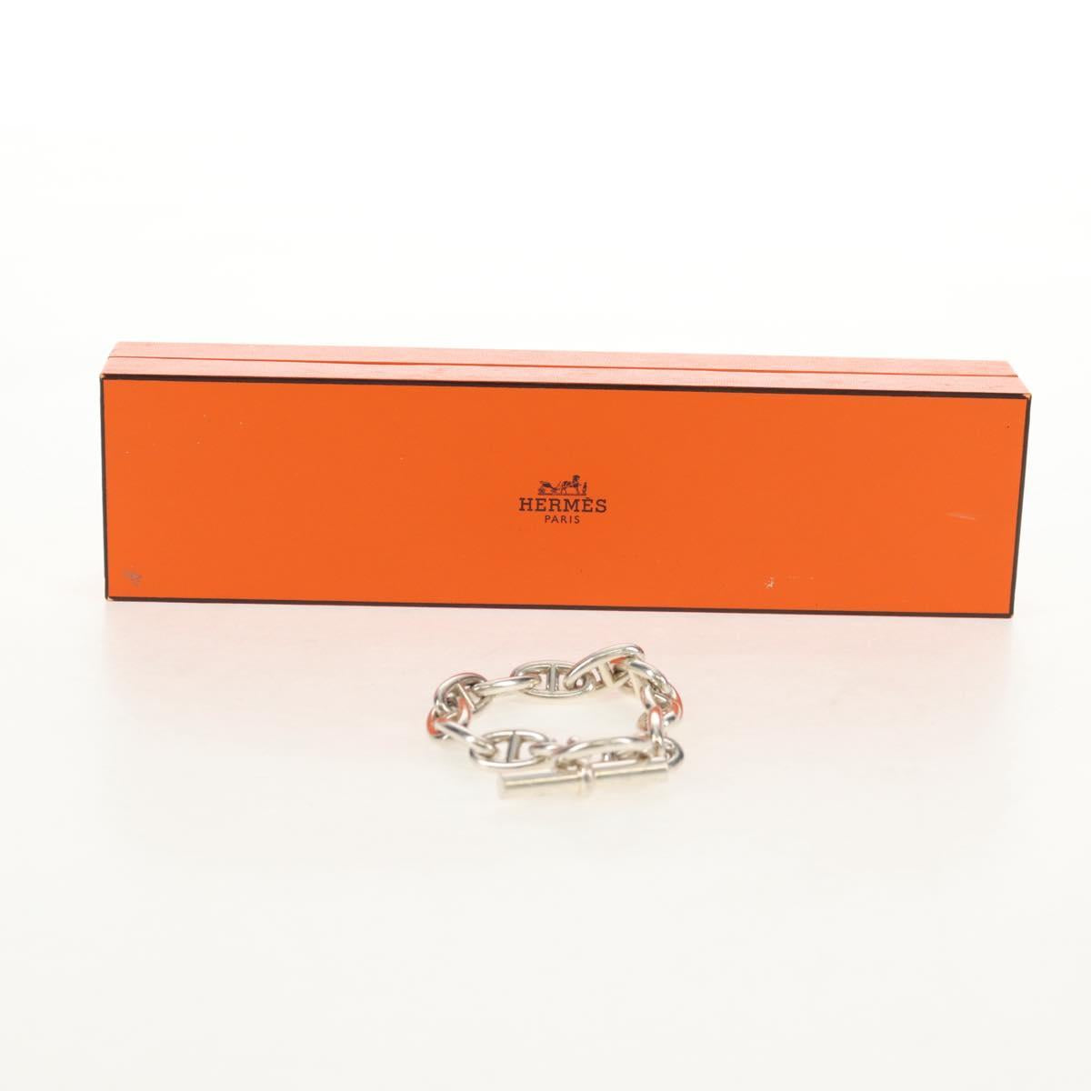 HERMES Chaine D'Ancre GM Bracelet Ag925 12 Links Silver Auth 140416SM