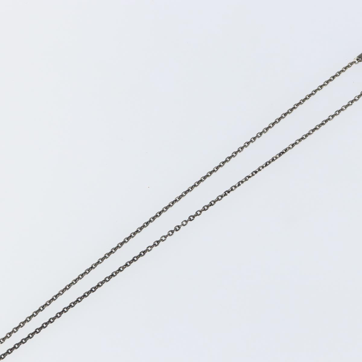 LOUIS VUITTON Pendant Vivienne S00 Necklace metal Black M00831 LV Auth 140421