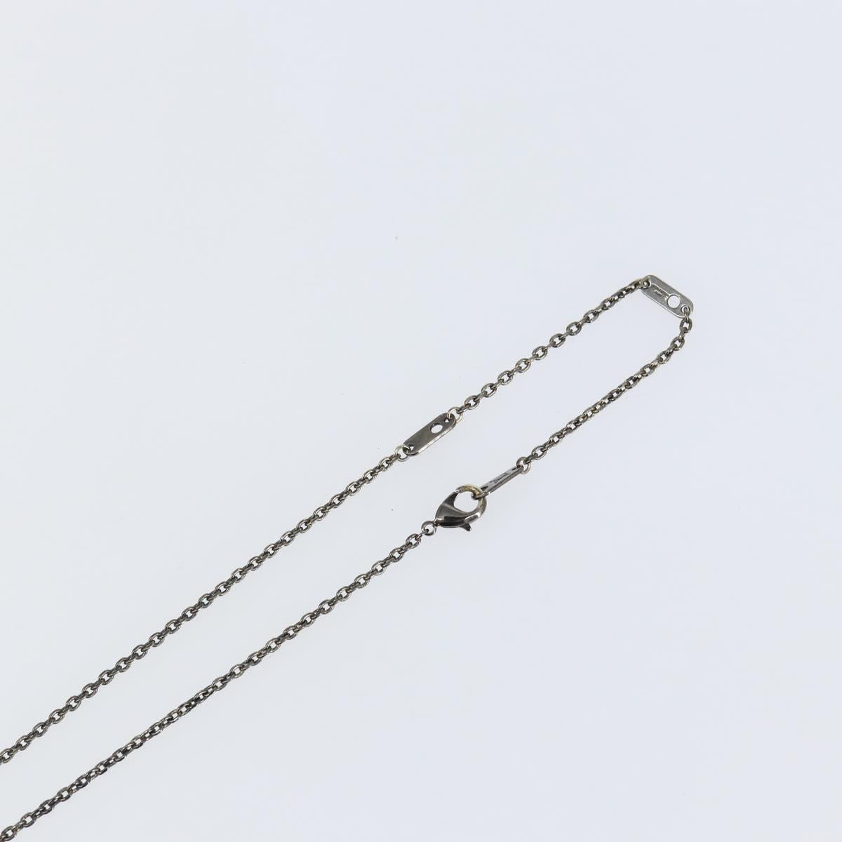 LOUIS VUITTON Pendant Vivienne S00 Necklace metal Black M00831 LV Auth 140421