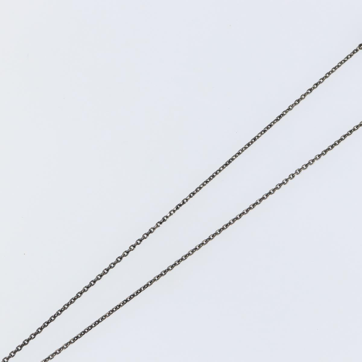 LOUIS VUITTON Pendant Vivienne S00 Necklace metal Black M00831 LV Auth 140421