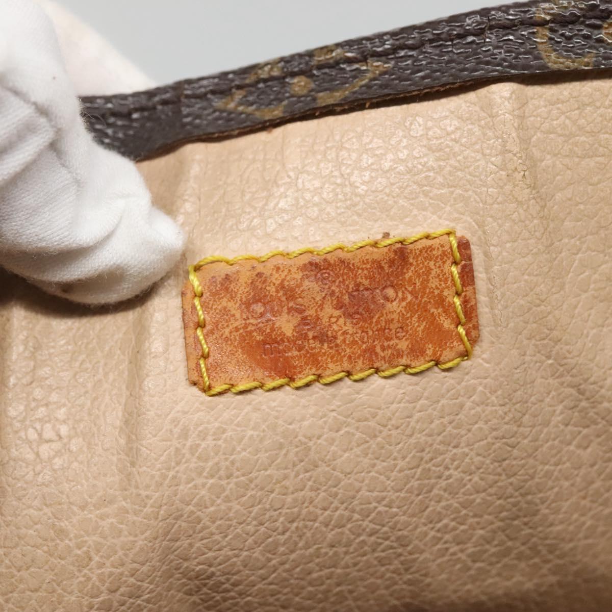 LOUIS VUITTON Monogram Sac Plat Hand Bag M51140 LV Auth 140438