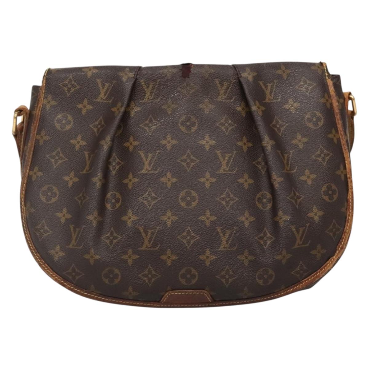 LOUIS VUITTON Monogram Menilmontant MM Shoulder Bag M40473 LV Auth 140440