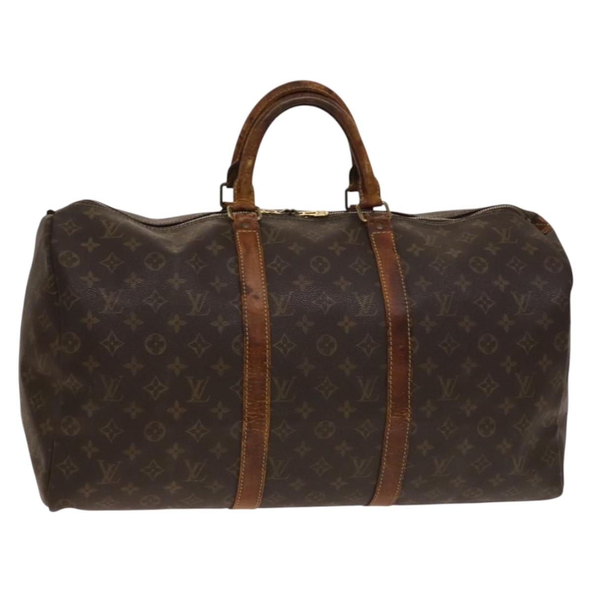 LOUIS VUITTON Monogram Keepall 50 Boston Bag M41426 LV Auth 140450