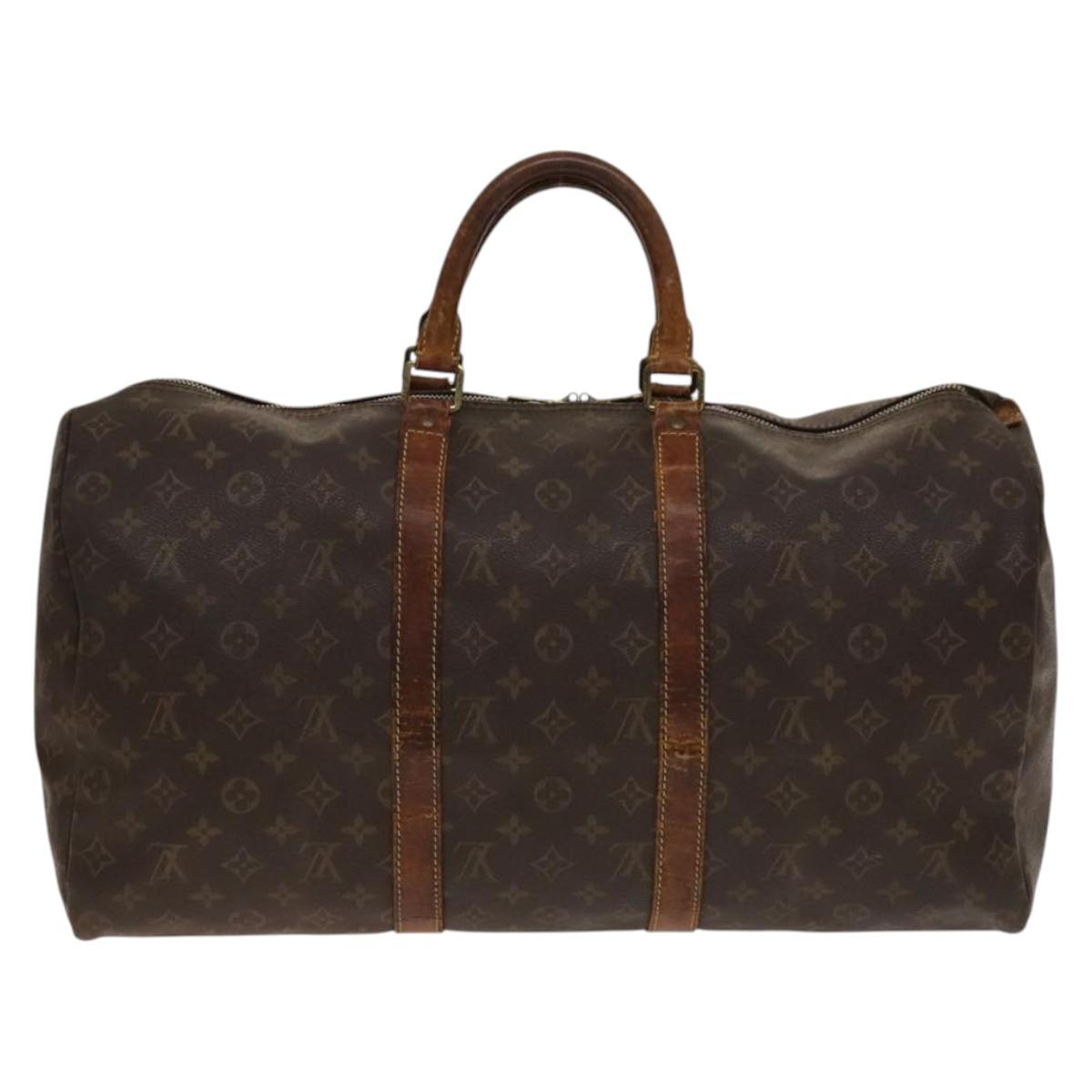 LOUIS VUITTON Monogram Keepall 50 Boston Bag M41426 LV Auth 140450