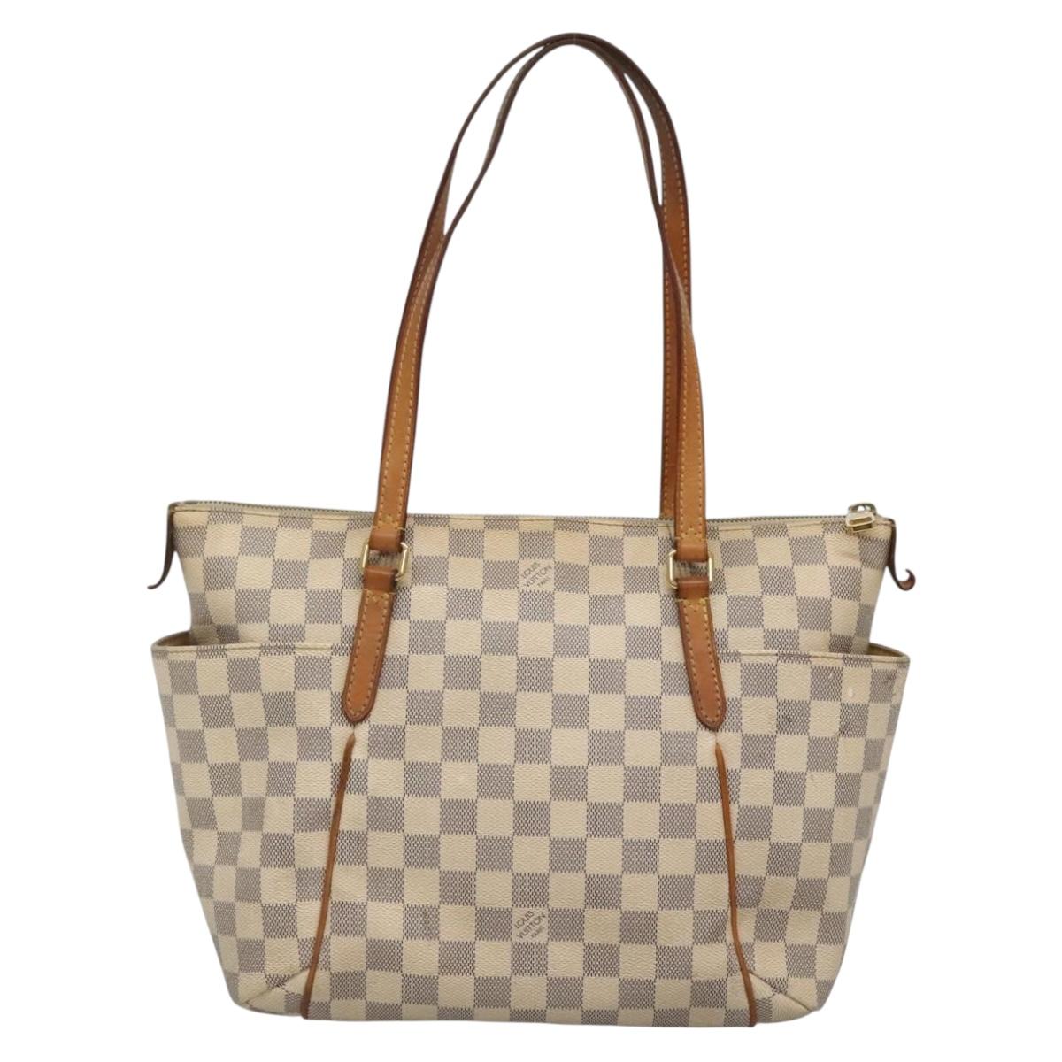 LOUIS VUITTON Damier Azur Totally PM Tote Bag N51261 LV Auth 140455