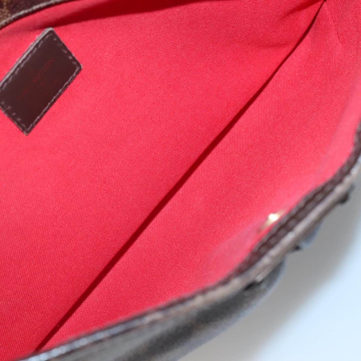 LOUIS VUITTON Damier Ebene Bloomsbury PM Shoulder Bag N42251 LV Auth 140460