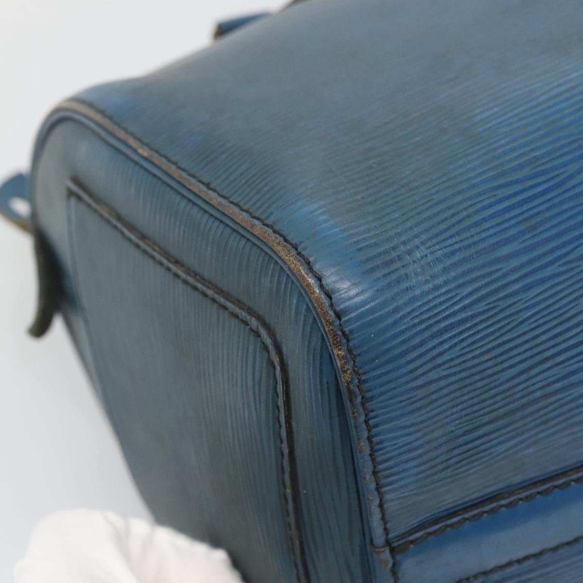LOUIS VUITTON Epi Speedy 25 Hand Bag Toledo Blue M43015 LV Auth 140464