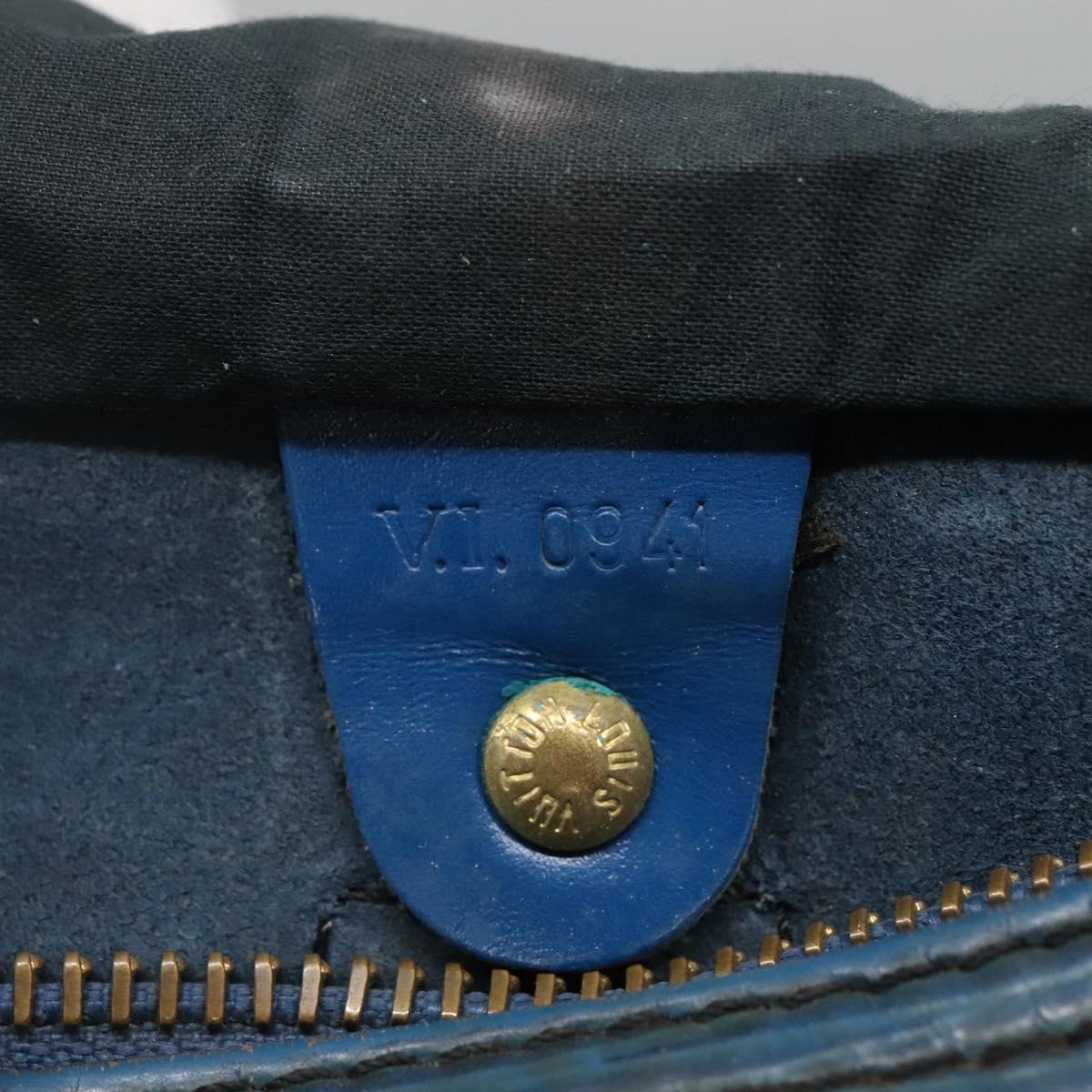 LOUIS VUITTON Epi Speedy 25 Hand Bag Toledo Blue M43015 LV Auth 140464