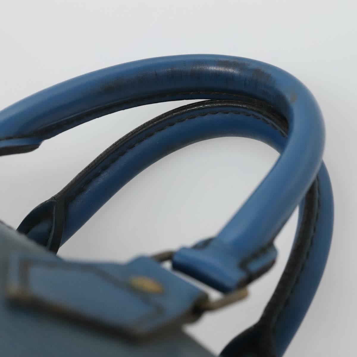 LOUIS VUITTON Epi Speedy 25 Hand Bag Toledo Blue M43015 LV Auth 140464