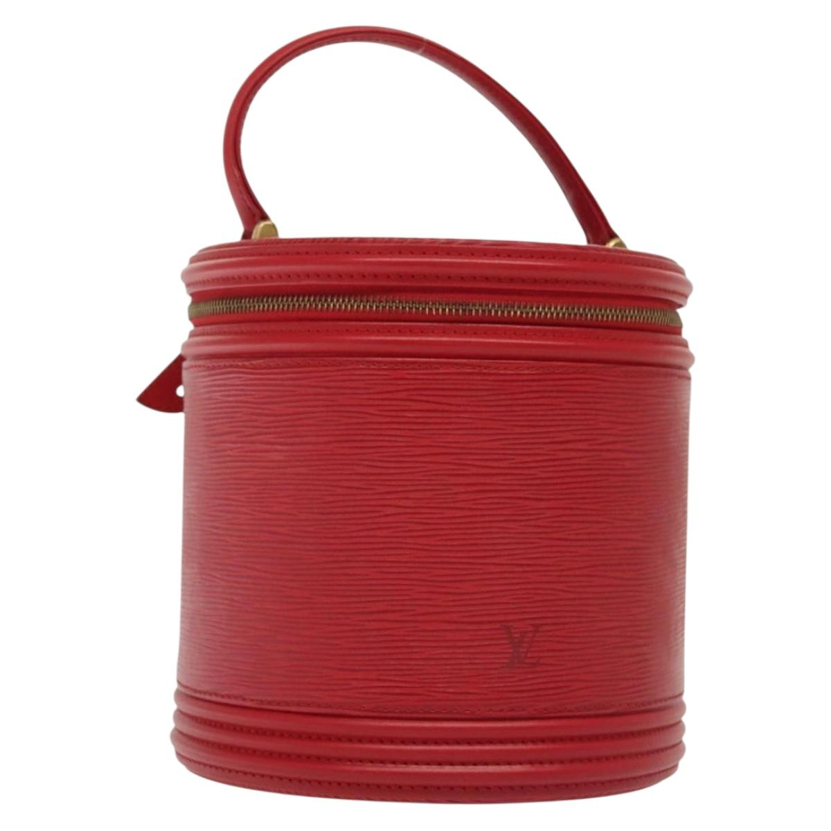 LOUIS VUITTON Epi Cannes Hand Bag Red M48037 LV Auth 140465
