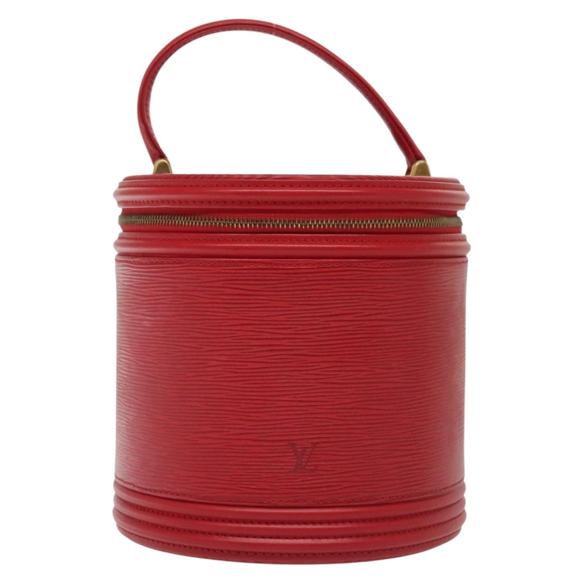 LOUIS VUITTON Epi Cannes Hand Bag Red M48037 LV Auth 140465