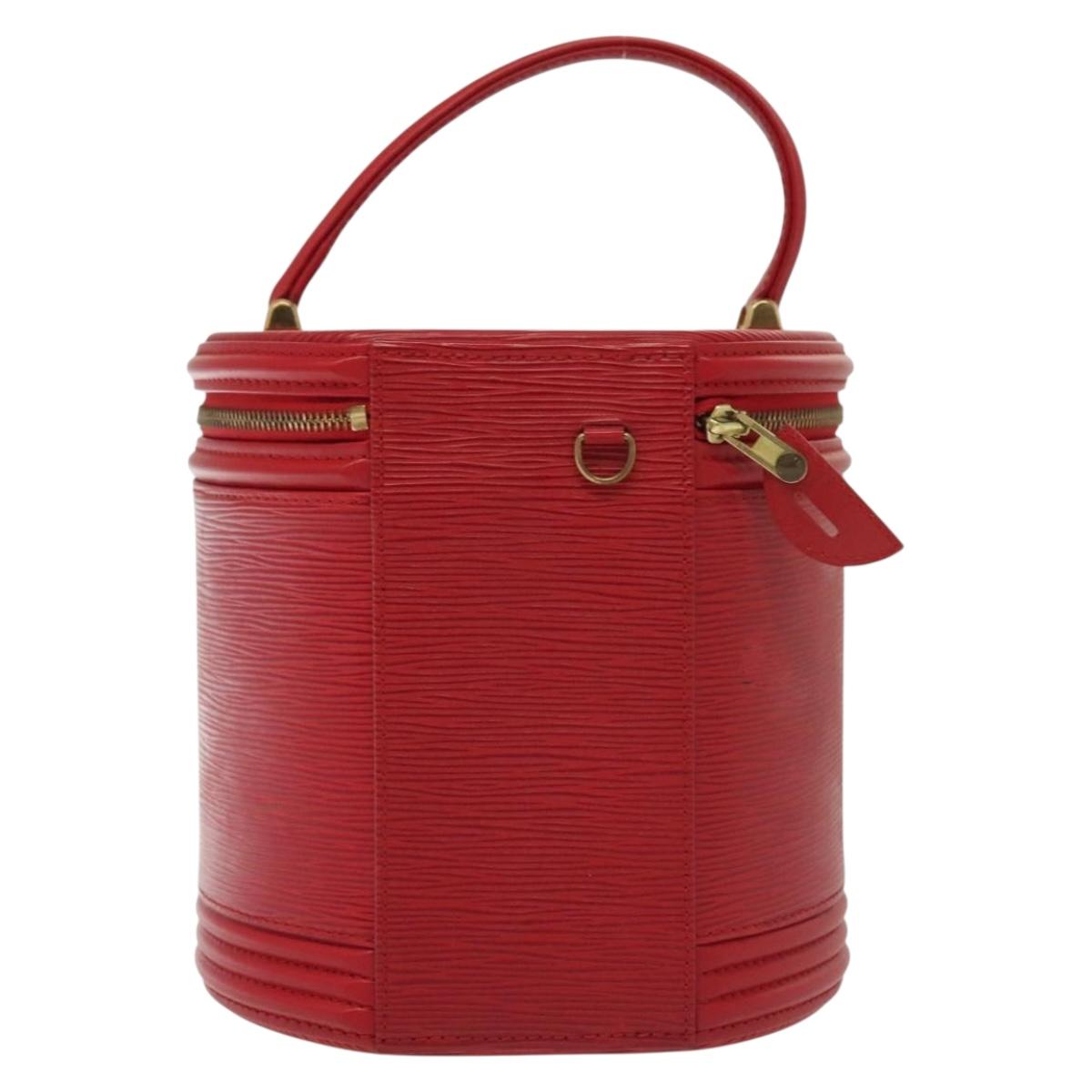 LOUIS VUITTON Epi Cannes Hand Bag Red M48037 LV Auth 140465