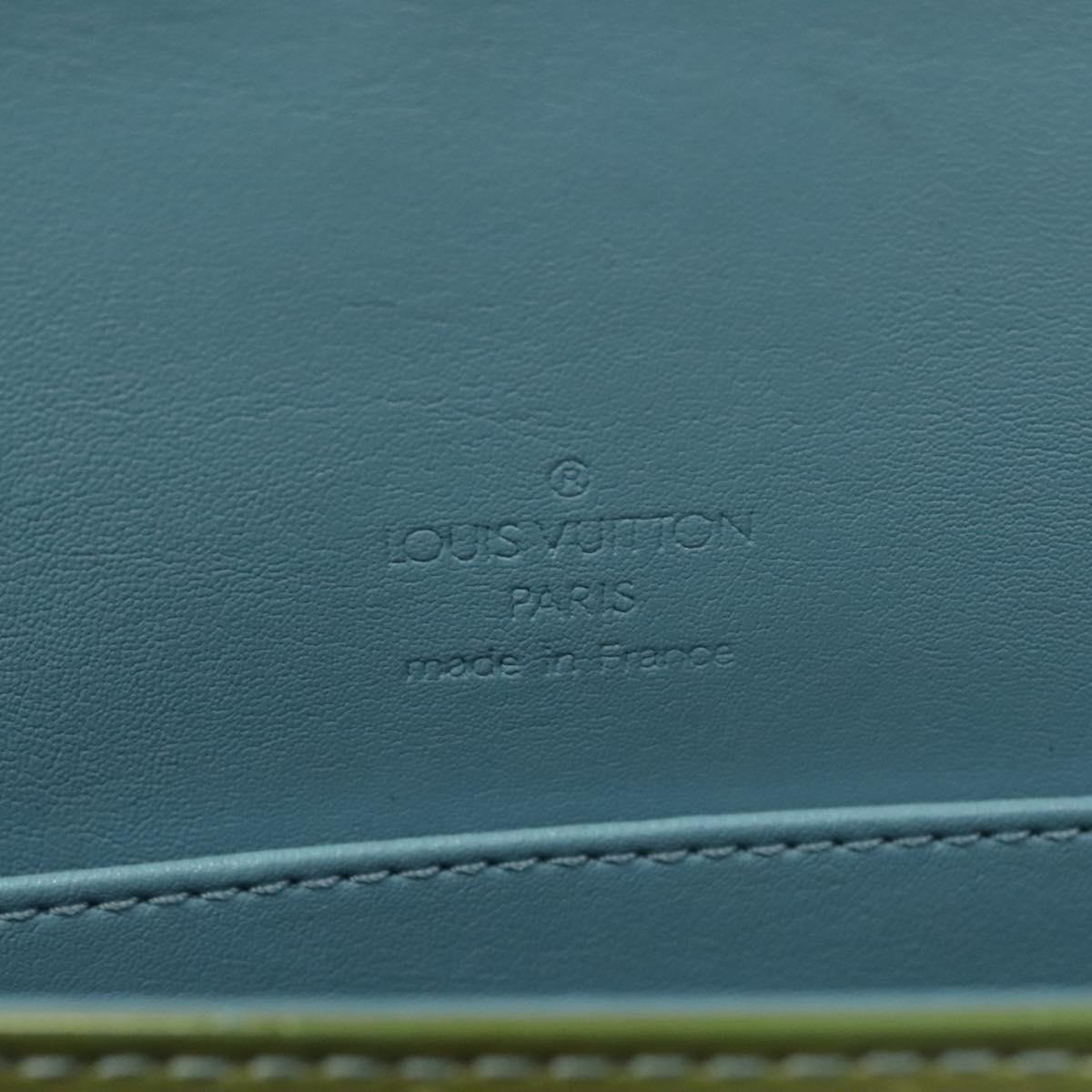 LOUIS VUITTON Monogram Vernis Thompson Street Bag Baby Blue M91009 Auth 140467