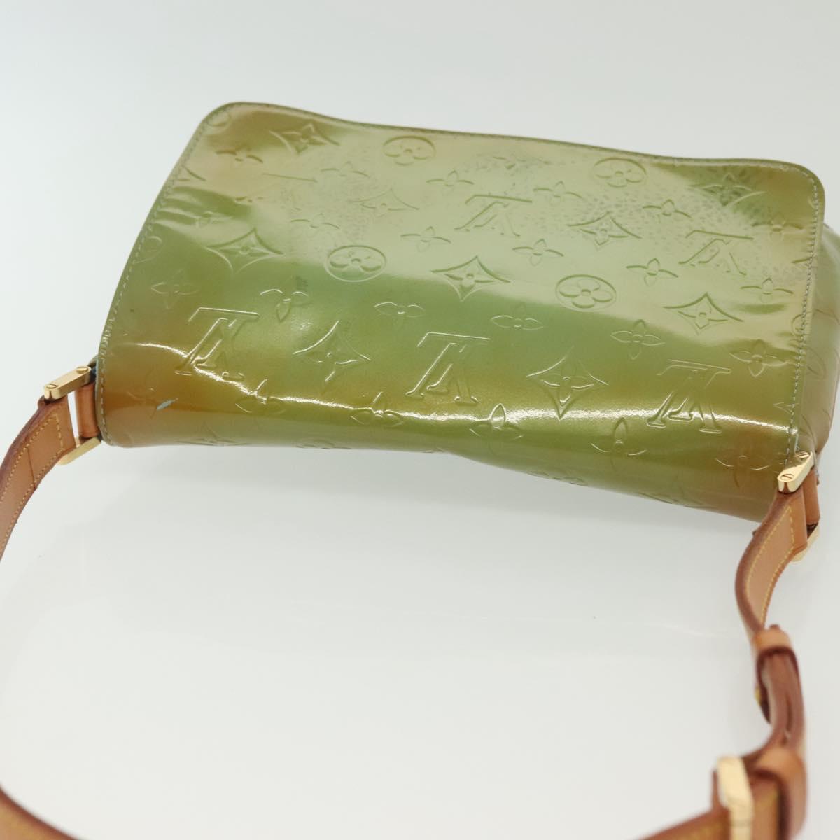 LOUIS VUITTON Monogram Vernis Thompson Street Bag Baby Blue M91009 Auth 140467