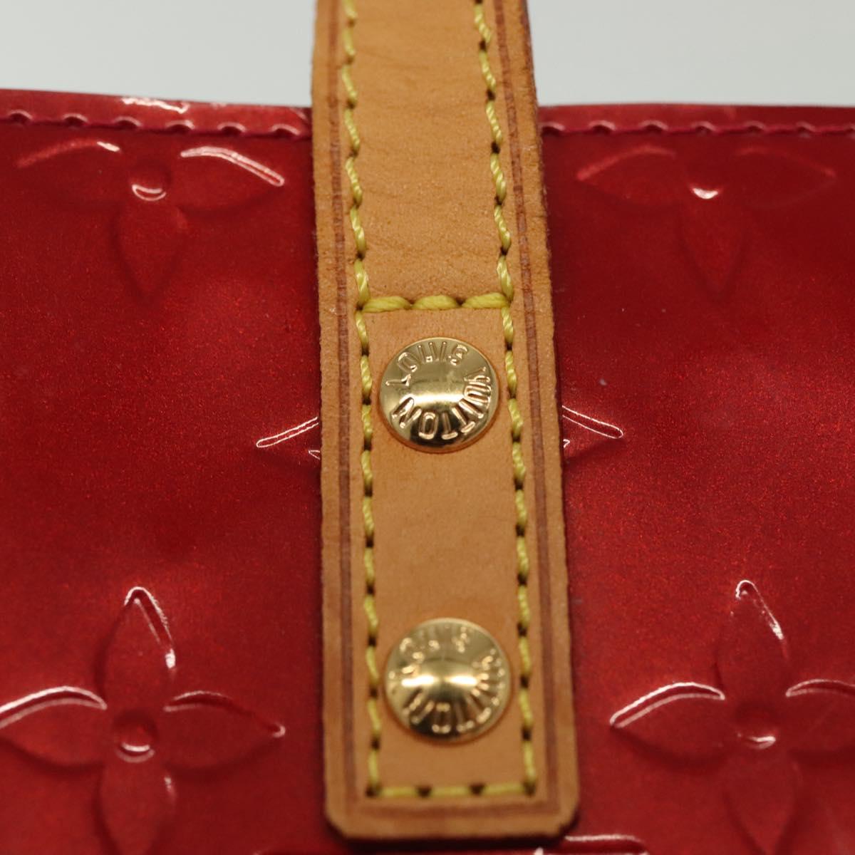 LOUIS VUITTON Monogram Vernis Reade PM Hand Bag Pomme D'amour M91990 Auth 140468