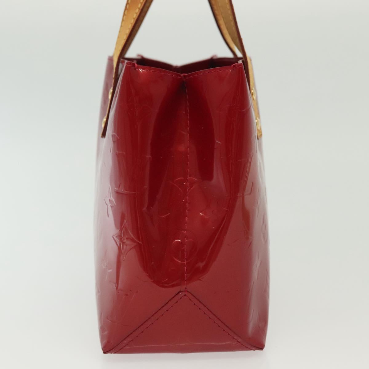 LOUIS VUITTON Monogram Vernis Reade PM Hand Bag Pomme D'amour M91990 Auth 140468