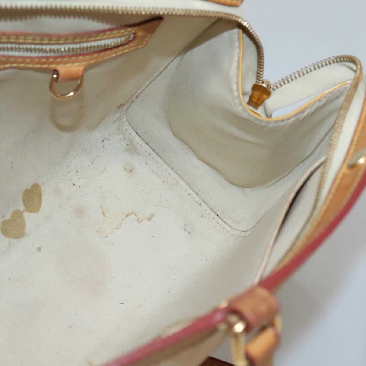 LOUIS VUITTON Monogram Vernis Blair MM Bag 2way Beige poodle M91755 Auth 140469