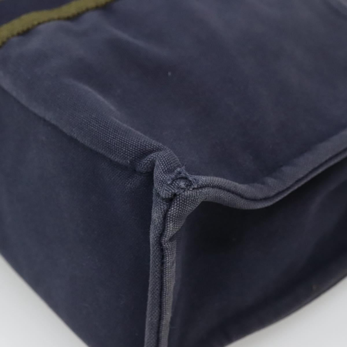 HERMES Fourre Tout MM Hand Bag Canvas Navy Auth 140478