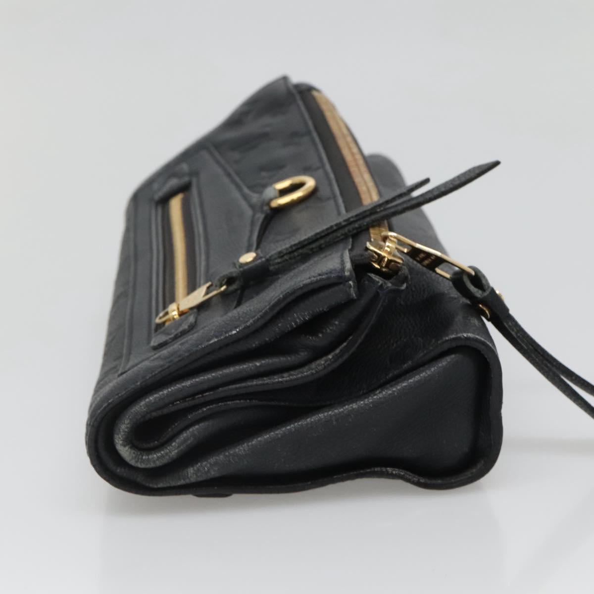LOUIS VUITTON Monogram Empreinte Pettyant Clutch Bag Anfini M93425 Auth 140503