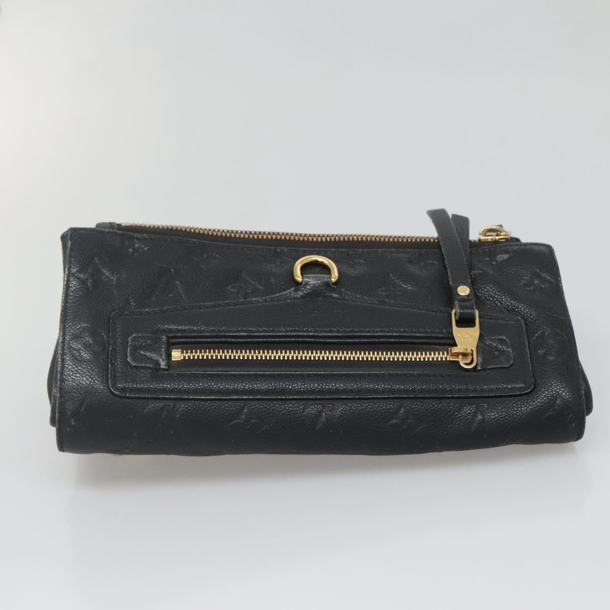 LOUIS VUITTON Monogram Empreinte Pettyant Clutch Bag Anfini M93425 Auth 140503