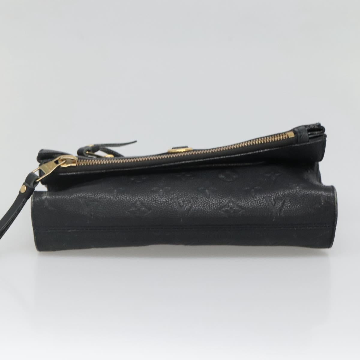 LOUIS VUITTON Monogram Empreinte Pettyant Clutch Bag Anfini M93425 Auth 140503