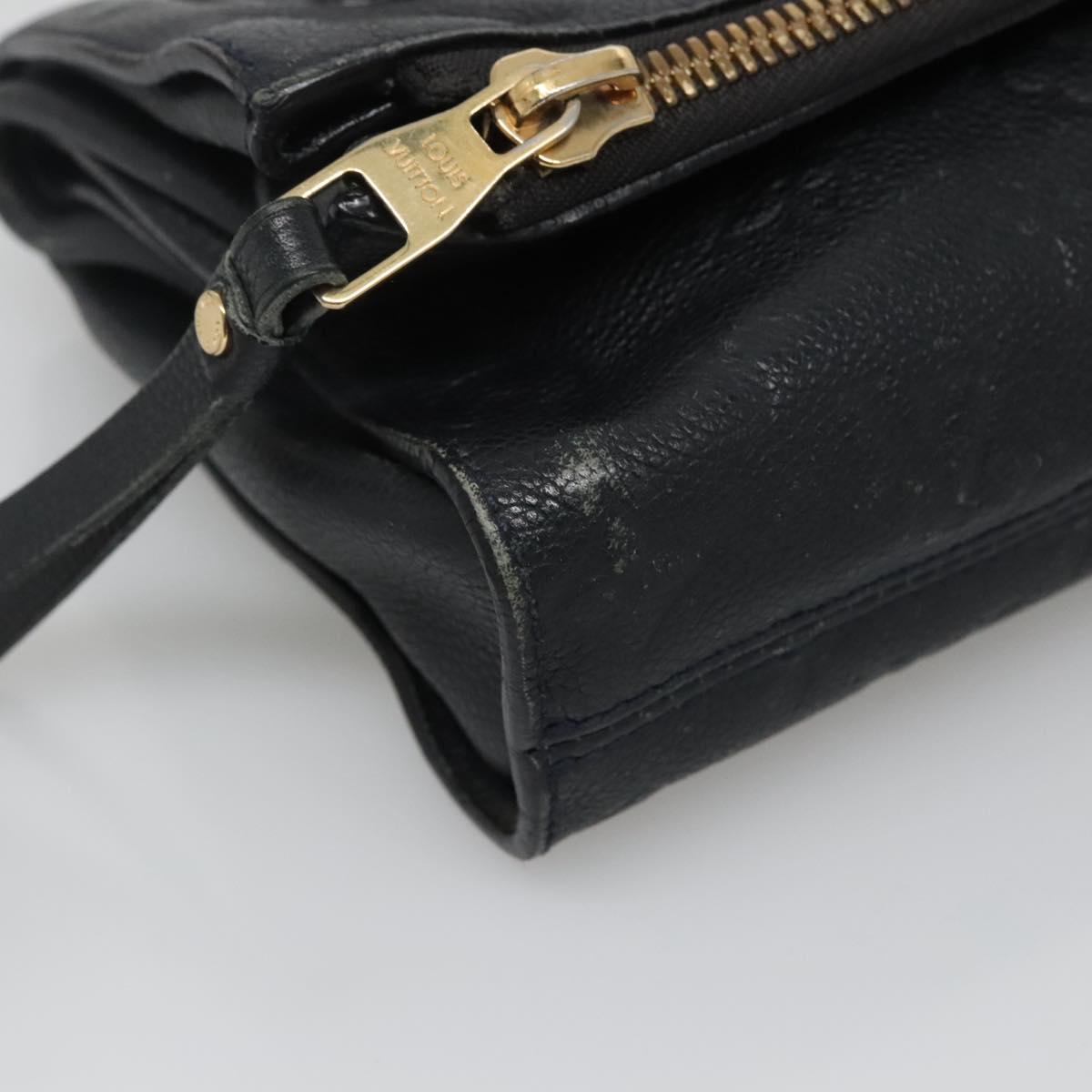 LOUIS VUITTON Monogram Empreinte Pettyant Clutch Bag Anfini M93425 Auth 140503