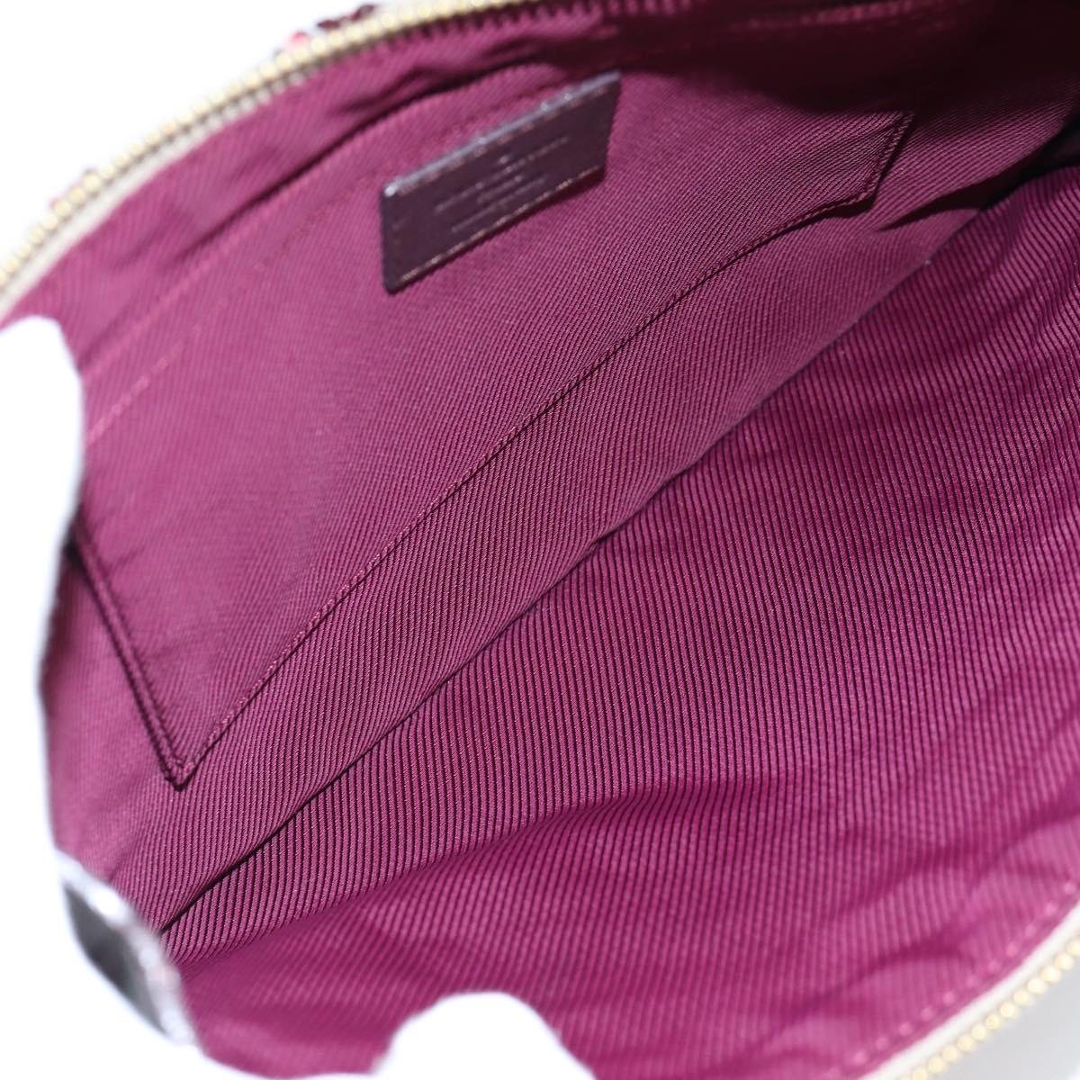 LOUIS VUITTON Monogram Sunshine Express Clutch Bag Bordeaux LV Auth 140504SAV