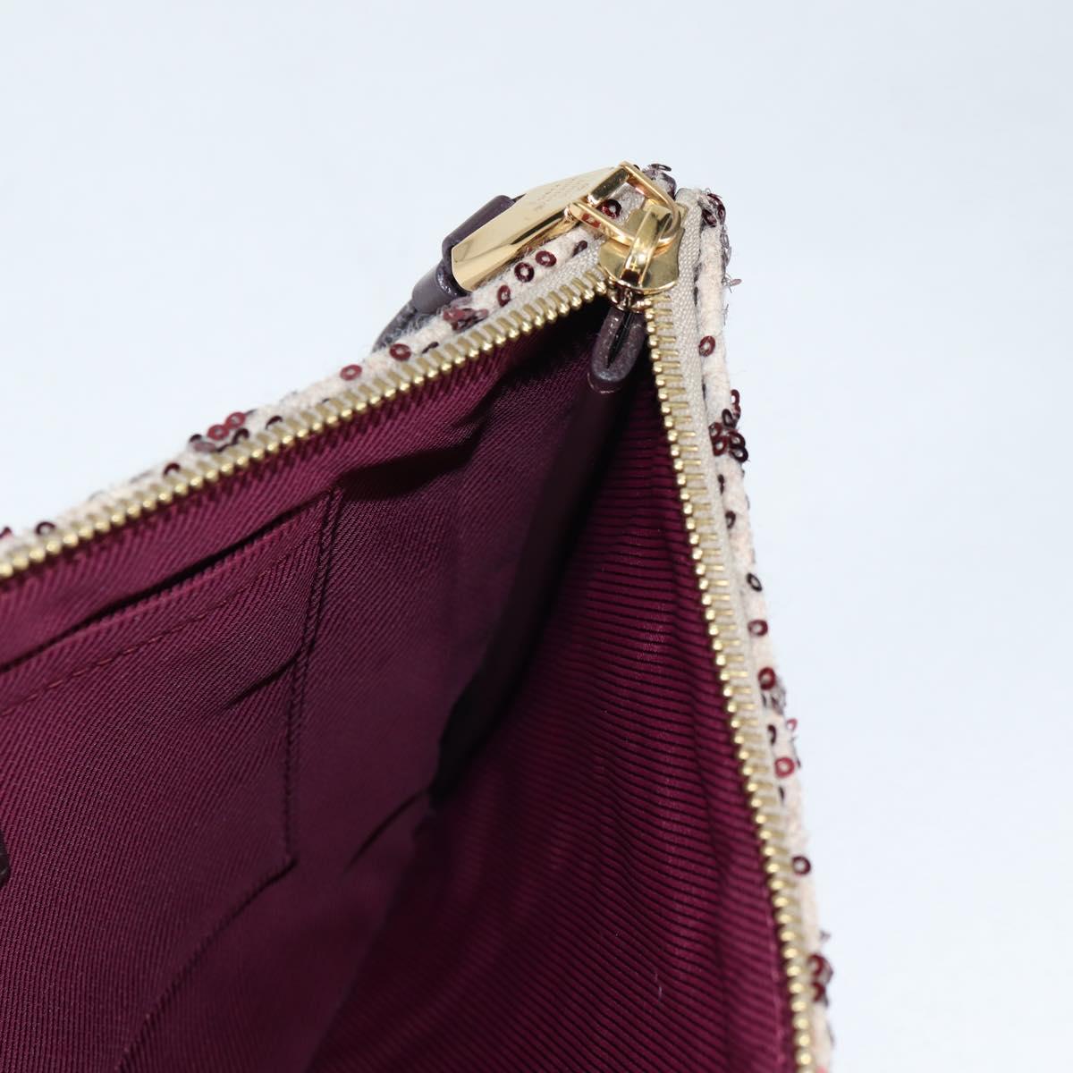 LOUIS VUITTON Monogram Sunshine Express Clutch Bag Bordeaux LV Auth 140504V