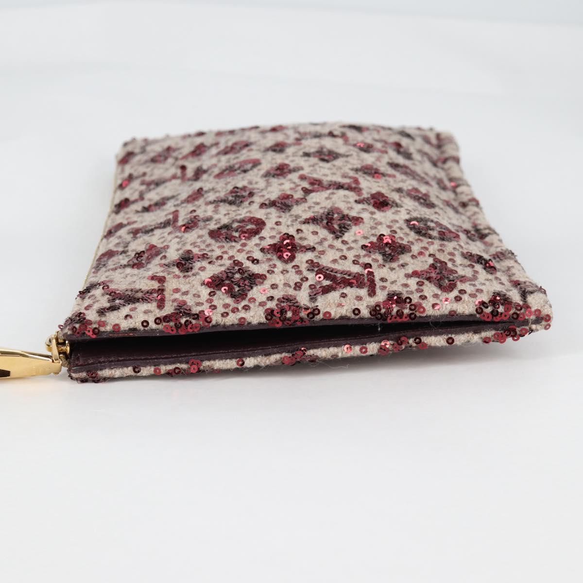 LOUIS VUITTON Monogram Sunshine Express Clutch Bag Bordeaux LV Auth 140504V