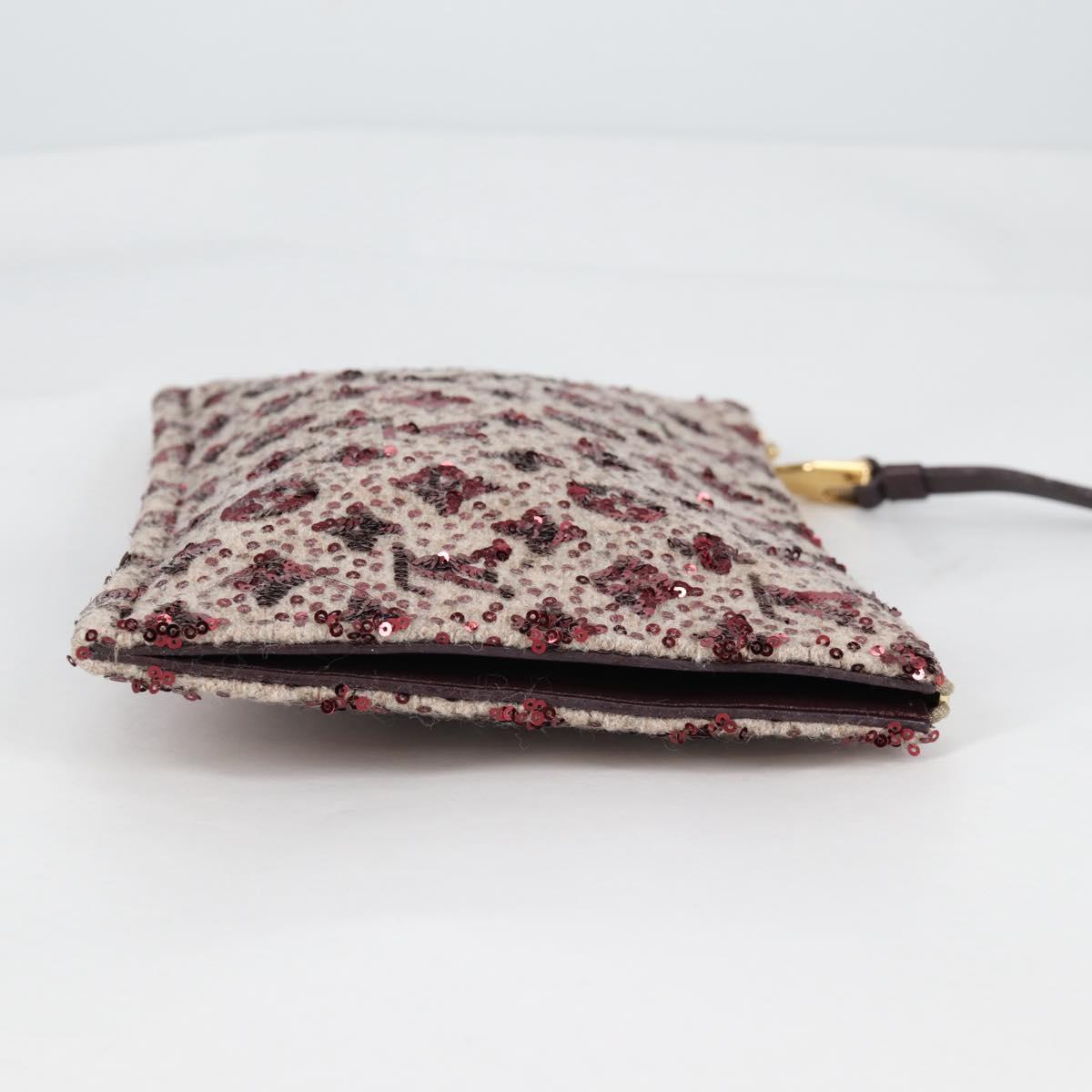 LOUIS VUITTON Monogram Sunshine Express Clutch Bag Bordeaux LV Auth 140504V