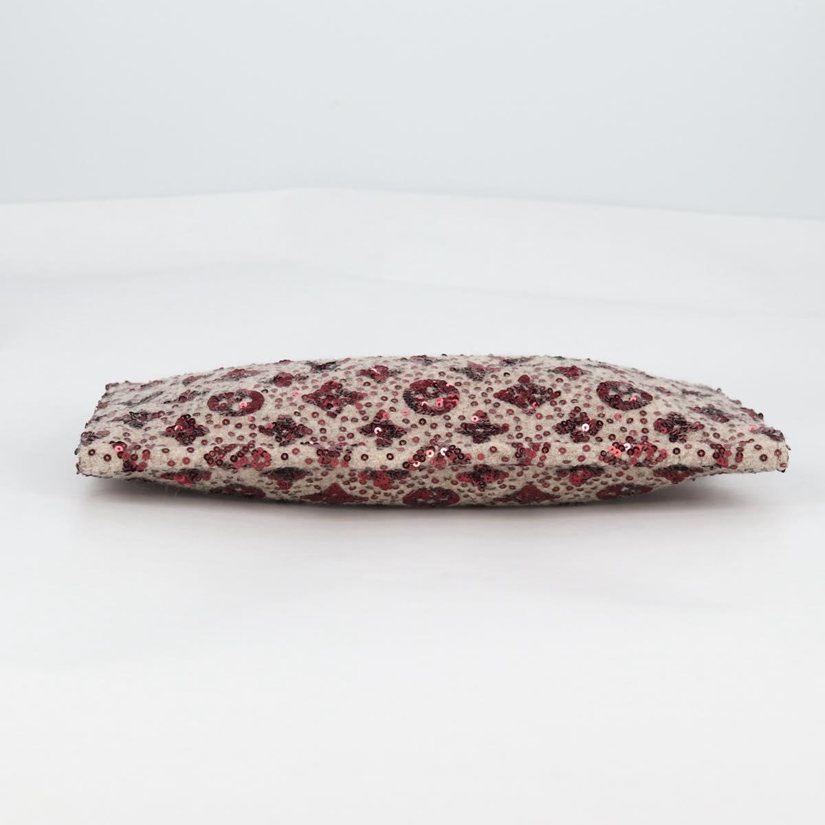 LOUIS VUITTON Monogram Sunshine Express Clutch Bag Bordeaux LV Auth 140504V