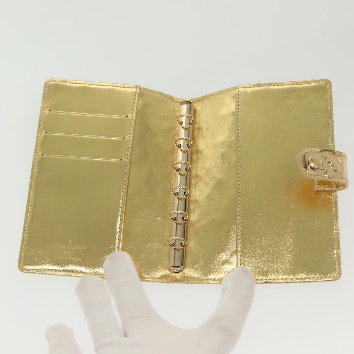 LOUIS VUITTON Monogram Miroir Agenda PM Day Planner Cover R20962 Auth 140514